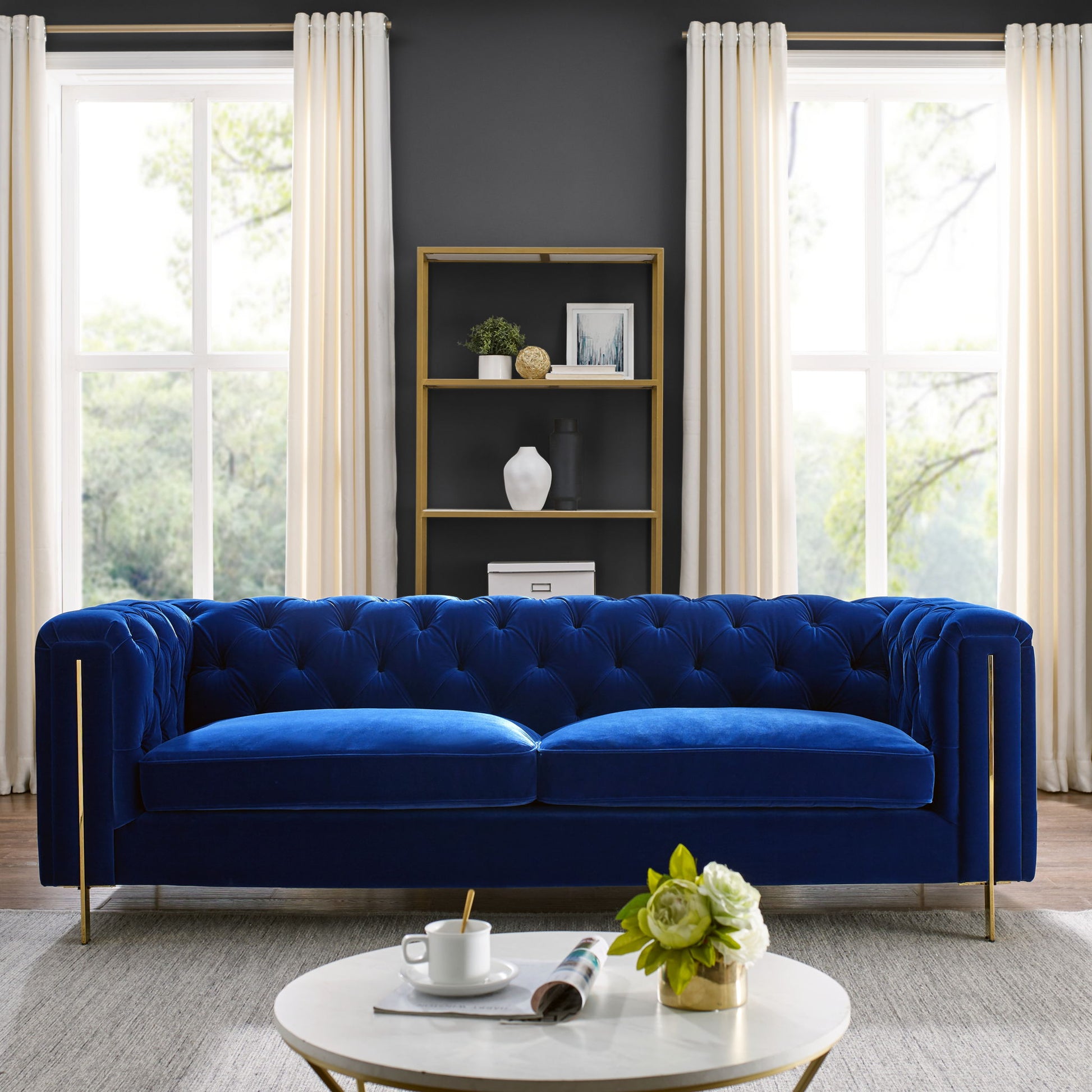 Charlene - Velvet Sofa And Loveseat - Hornell Furniture Outlet