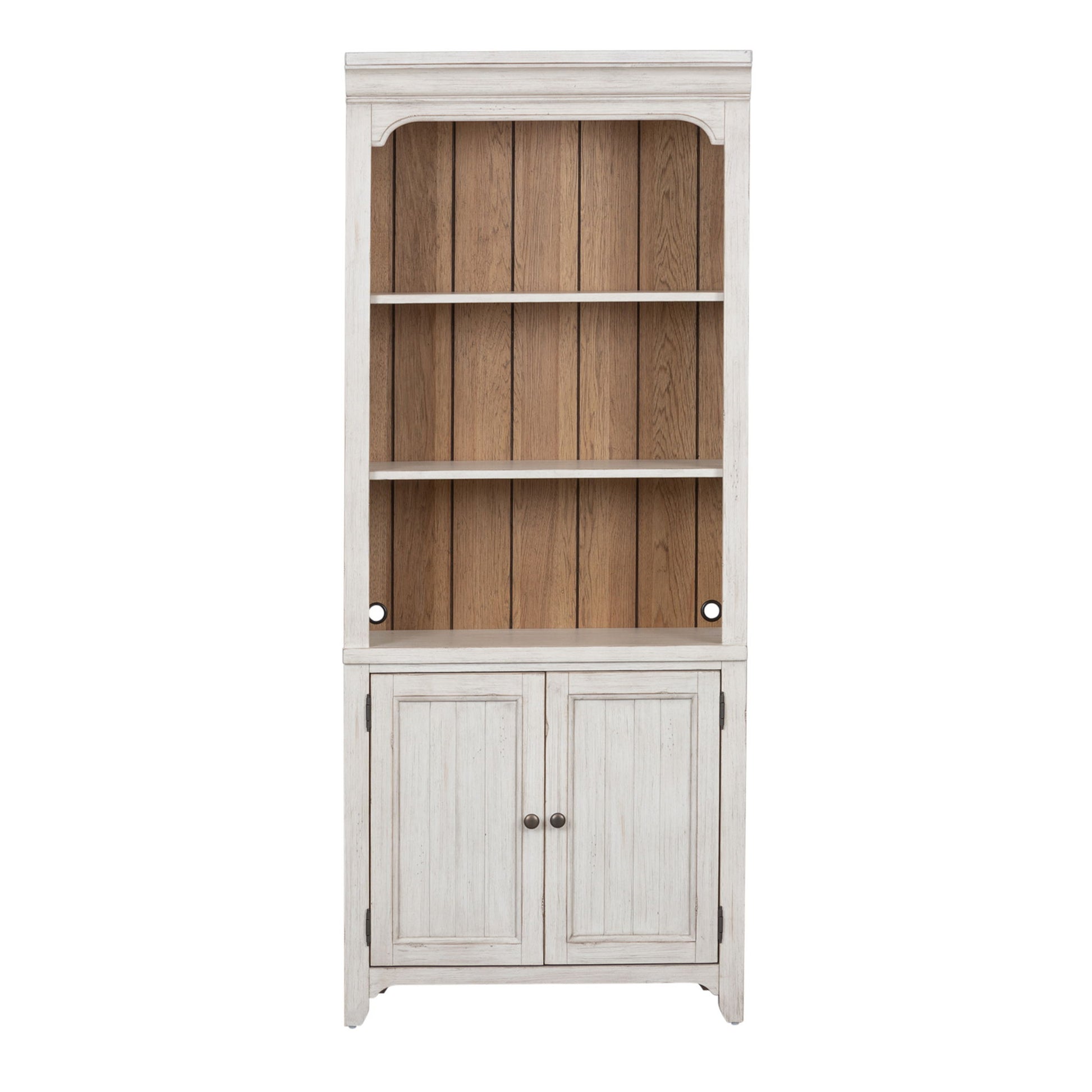 Farmhouse Reimagined - Bookcase - White - Hornell Furniture Outlet