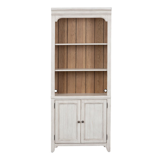 Farmhouse Reimagined - Bookcase - White - Hornell Furniture Outlet