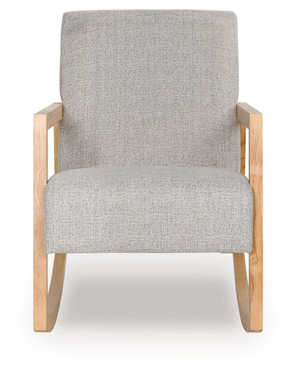 Wychworth - Gray / Natural - Accent Chair - Hornell Furniture Outlet