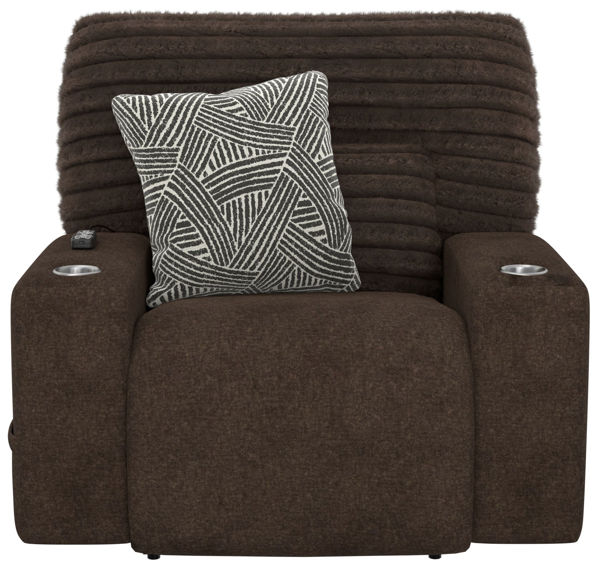 Zen - Power Recliner With CR3 Heat / Massage / Zero Gravity - Chocolate - Hornell Furniture Outlet