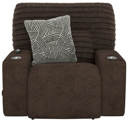 Zen - Power Recliner With CR3 Heat / Massage / Zero Gravity - Chocolate - Hornell Furniture Outlet
