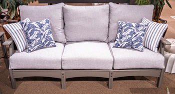 Cove Beach - Gray - Sofa With Cushion - Hornell Furniture Outlet
