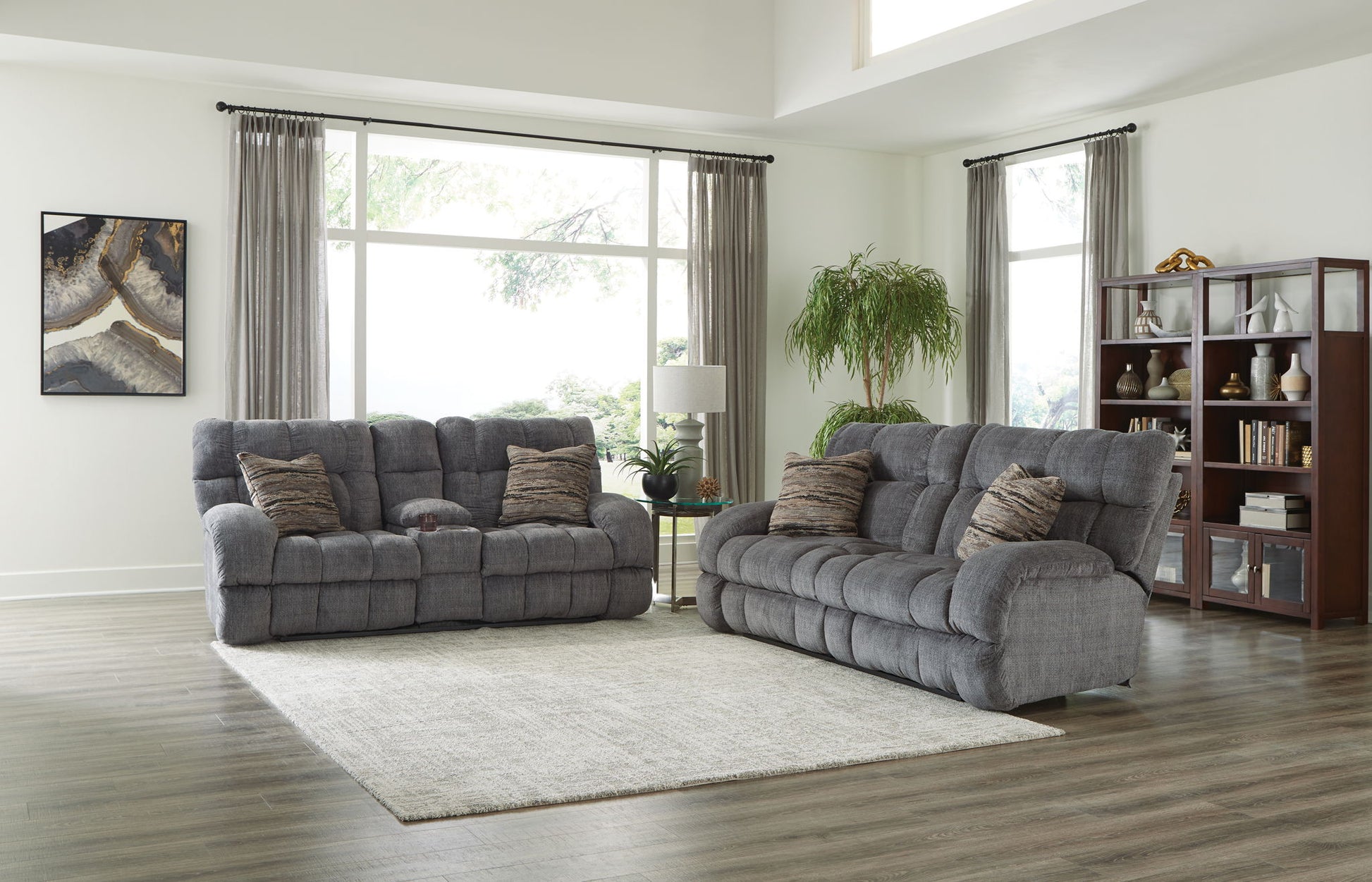Ashland - Power Lay Flat Reclining Sofa - Hornell Furniture Outlet