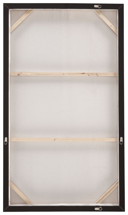 Drewland - Black / Brown / Orange - Wall Art - Hornell Furniture Outlet