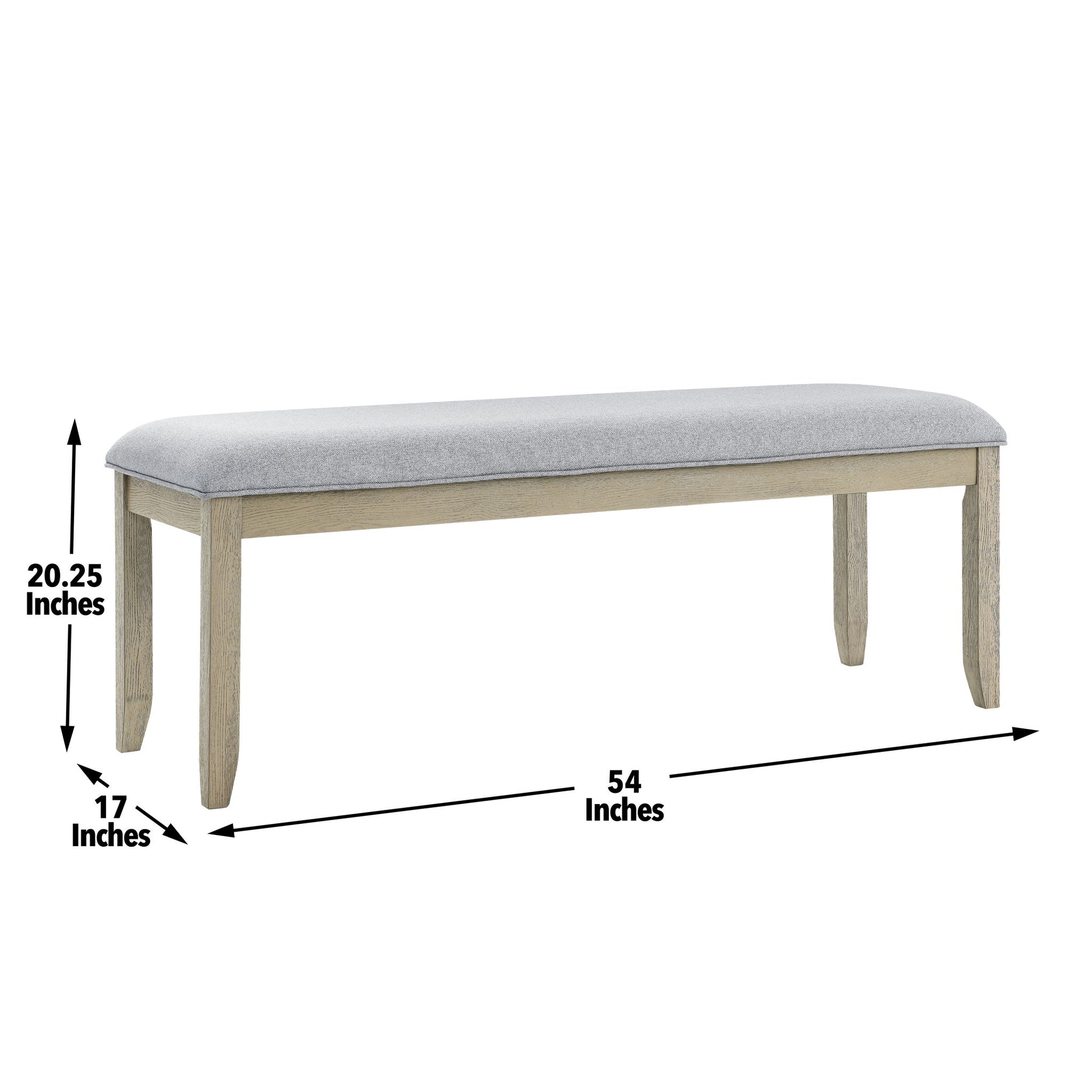 Carena - Upholstered Top Bench - Brown - Hornell Furniture Outlet