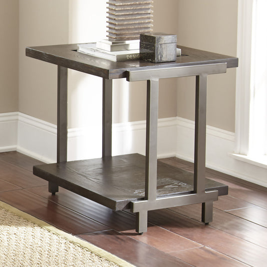 Terrell - End Table - Brown - Hornell Furniture Outlet