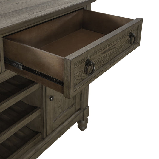 Americana Farmhouse - Buffet - Light Brown - Hornell Furniture Outlet
