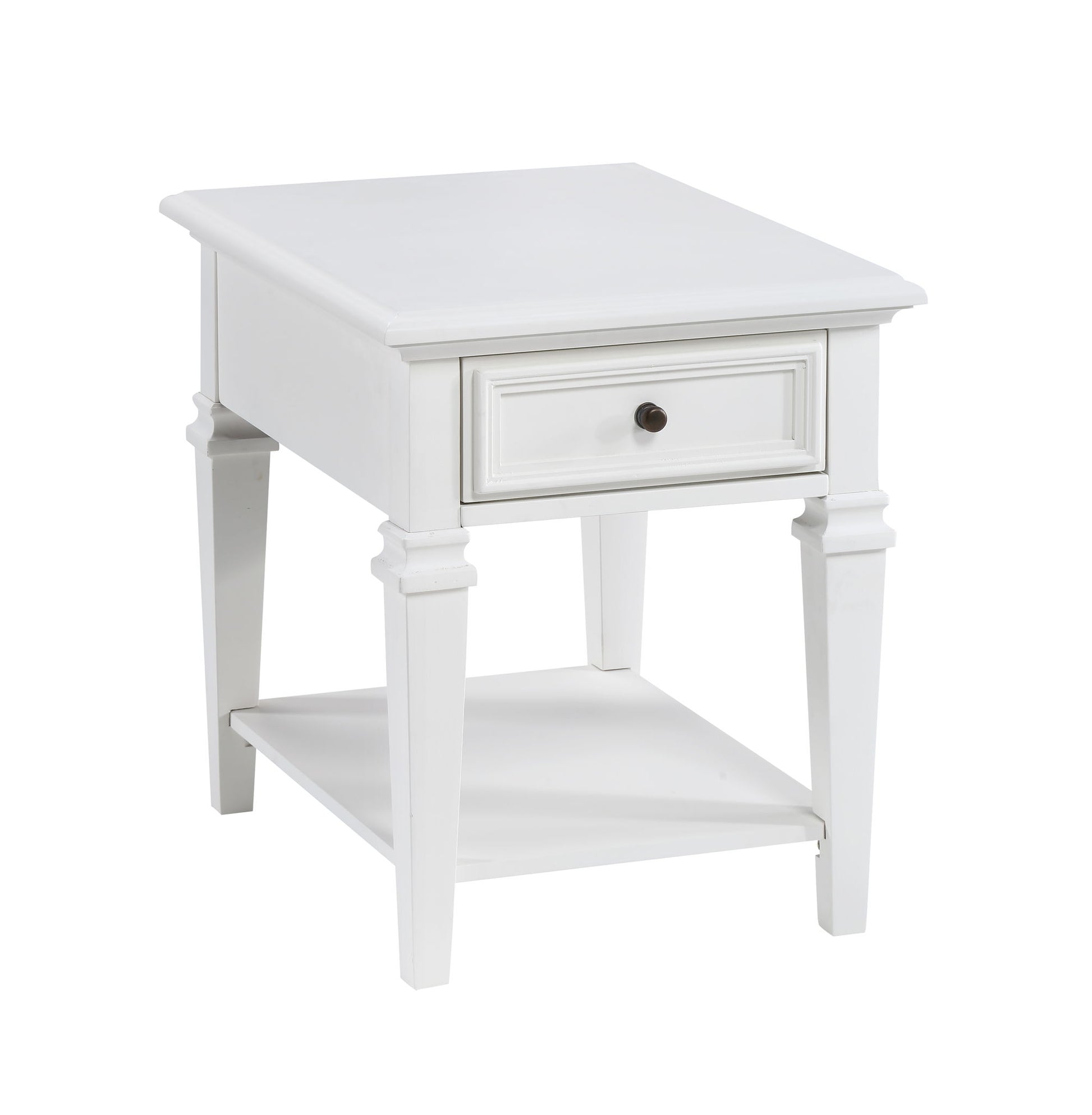 Charlestown - End Table - White - Hornell Furniture Outlet