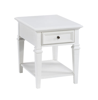 Charlestown - End Table - White - Hornell Furniture Outlet