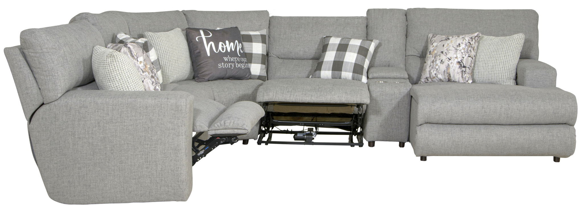 Rockport - Reclining Sectional - Hornell Furniture Outlet