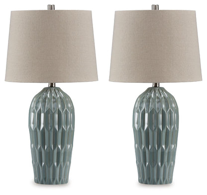 Hadbury - Ceramic Table Lamp (Set of 2) - Hornell Furniture Outlet