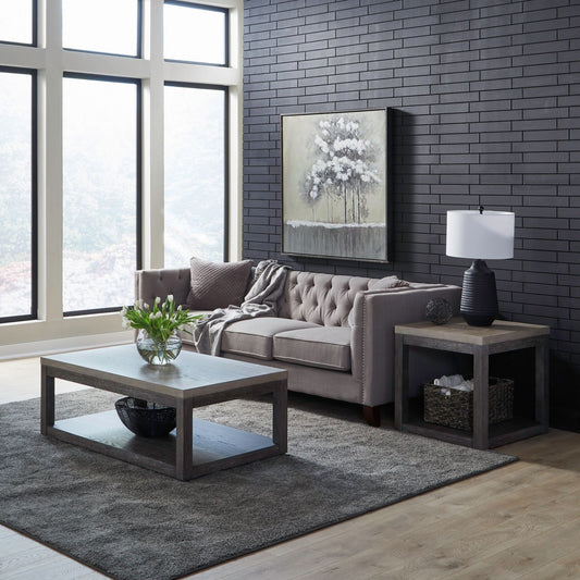 Piedmont - 3 Piece Table Set - Charcoal / Ash - Hornell Furniture Outlet