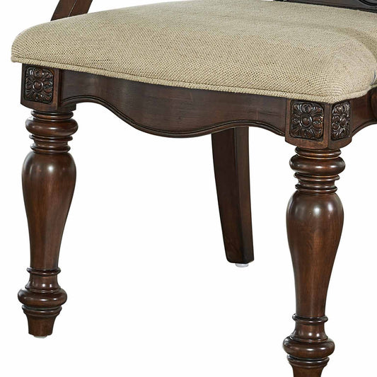 Royale - Arm Chair (Set of 2) - Dark Brown - Hornell Furniture Outlet