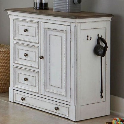 Magnolia Manor - Pet Feeder Cabinet - White - Hornell Furniture Outlet