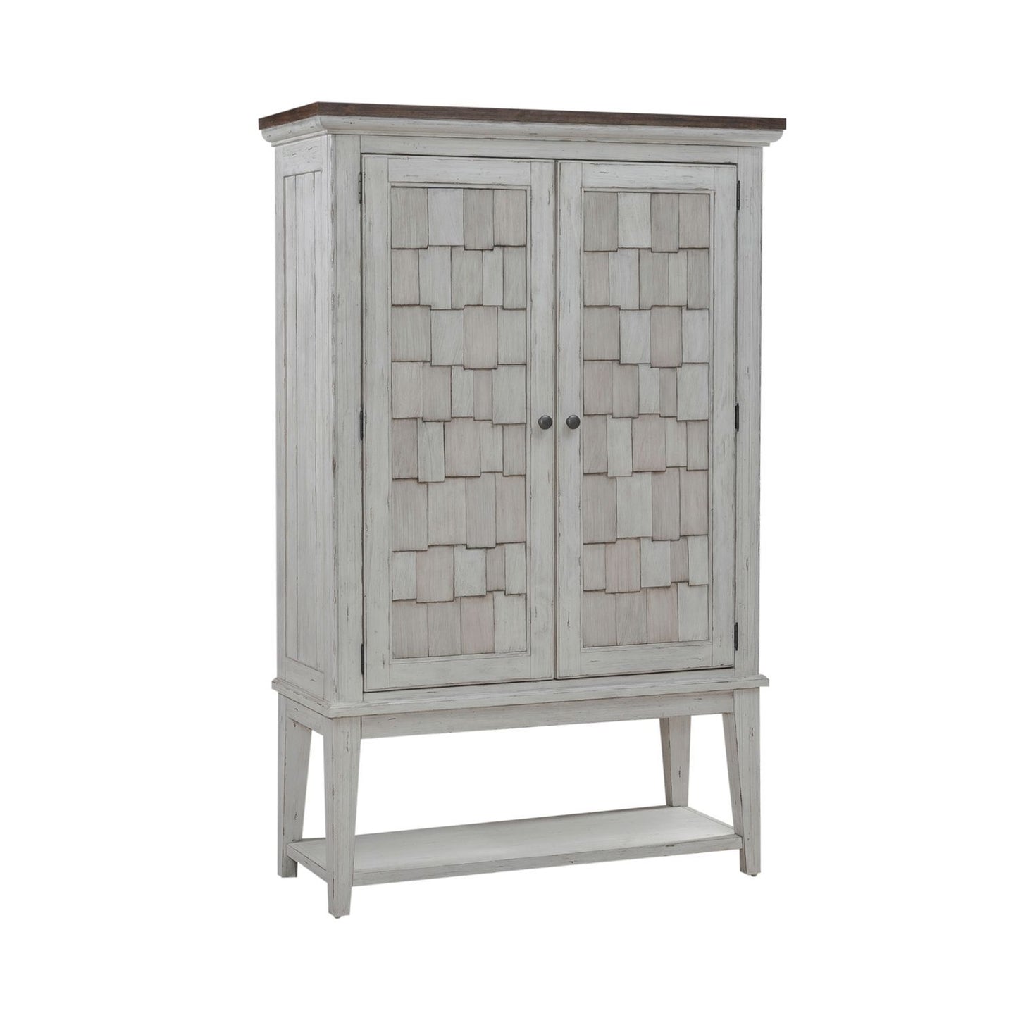 River Place - Bar Cabinet - White - Hornell Furniture Outlet