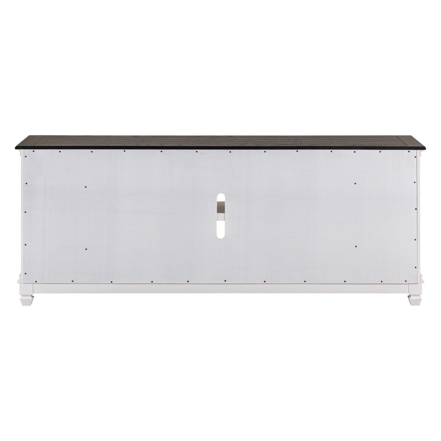 Fireplace TV Consoles - 417 80" Console With Fire FTS - White - Hornell Furniture Outlet