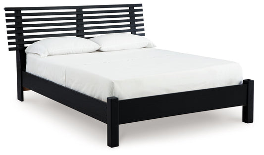 Danziar - Slat Panel Bed With Low Footboard - Hornell Furniture Outlet