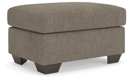 Triston - Peaks - Ottoman - Suede - Hornell Furniture Outlet