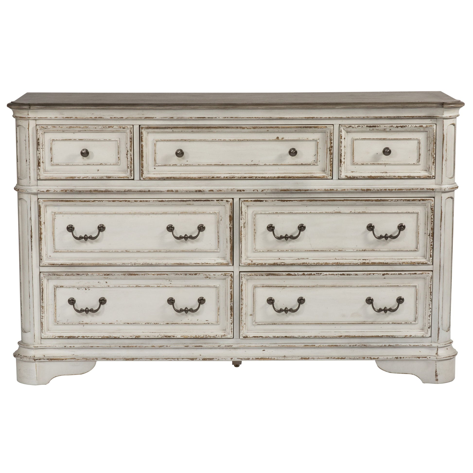 Magnolia Manor - 7 Drawer Dresser - Hornell Furniture Outlet