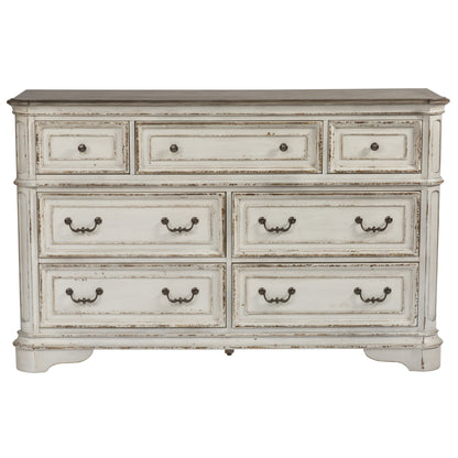 Magnolia Manor - 7 Drawer Dresser - Hornell Furniture Outlet