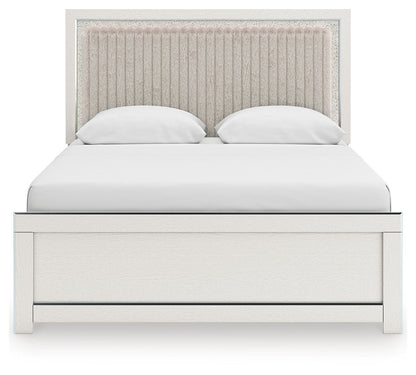 Zuraleus - Upholstered Panel Platform Bed With Roll Slats - Hornell Furniture Outlet