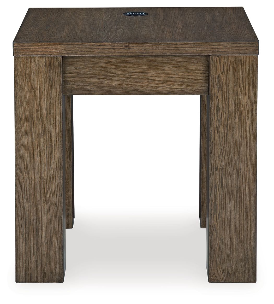 Rosswain - Warm Brown - Square End Table - Hornell Furniture Outlet