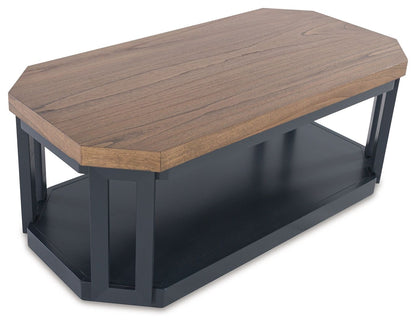 Landocken - Brown / Blue - Occasional Table Set (Set of 3) - Hornell Furniture Outlet
