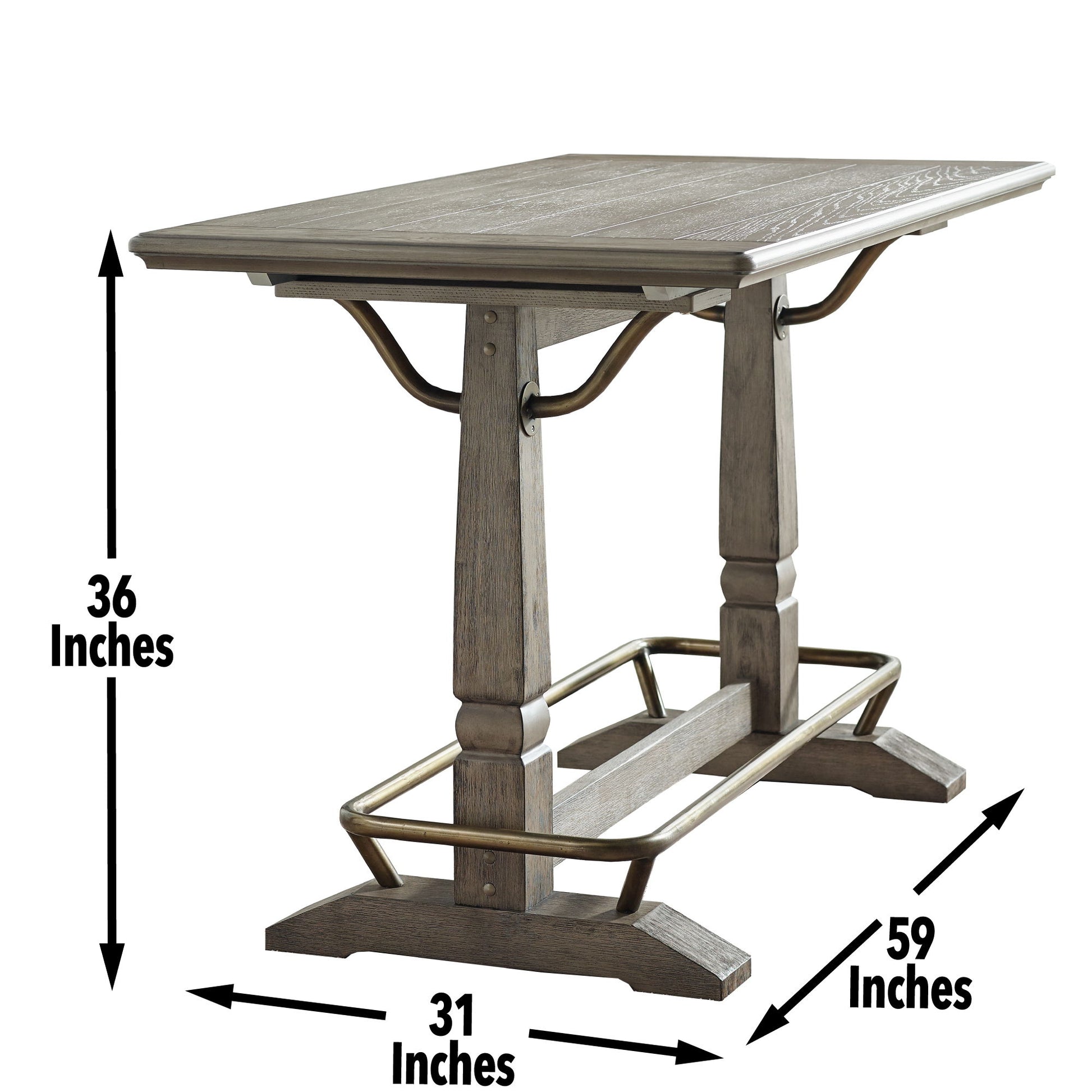 Ryan - Gathering Table - Dark Brown - Hornell Furniture Outlet