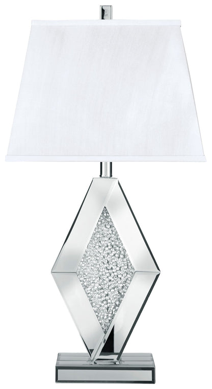 Prunella - Silver Finish - Mirror Table Lamp - Hornell Furniture Outlet