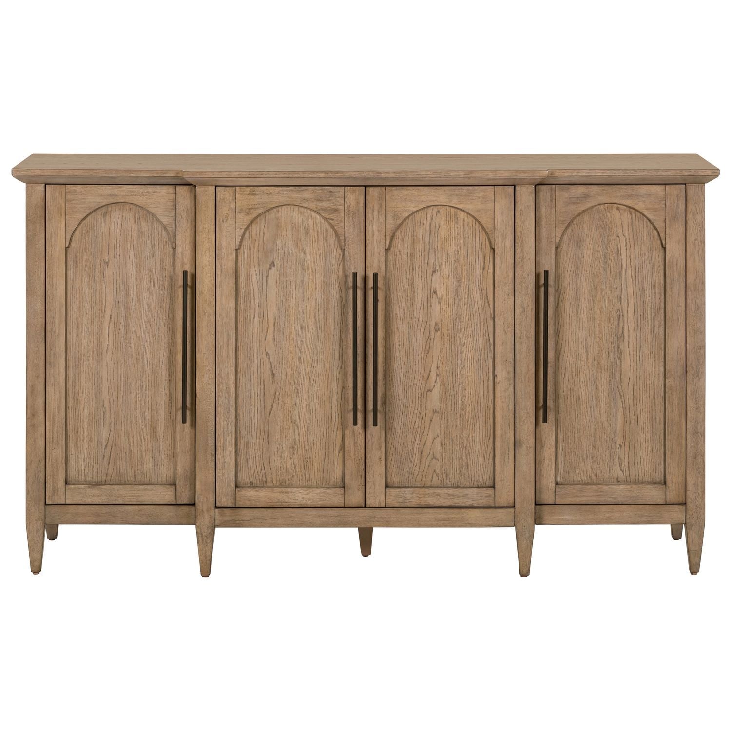 Pavilion - 4 Door Accent Cabinet - Brown - Hornell Furniture Outlet