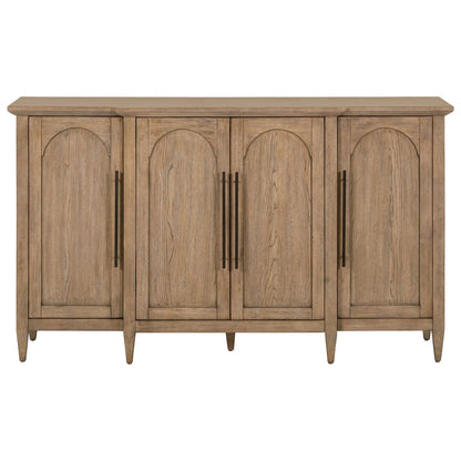 Pavilion - 4 Door Accent Cabinet - Brown - Hornell Furniture Outlet