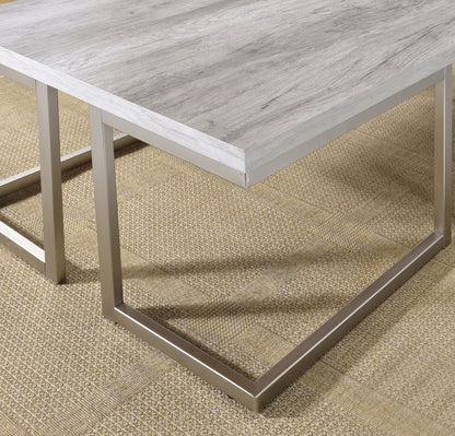David - Cocktail Table - White - Hornell Furniture Outlet