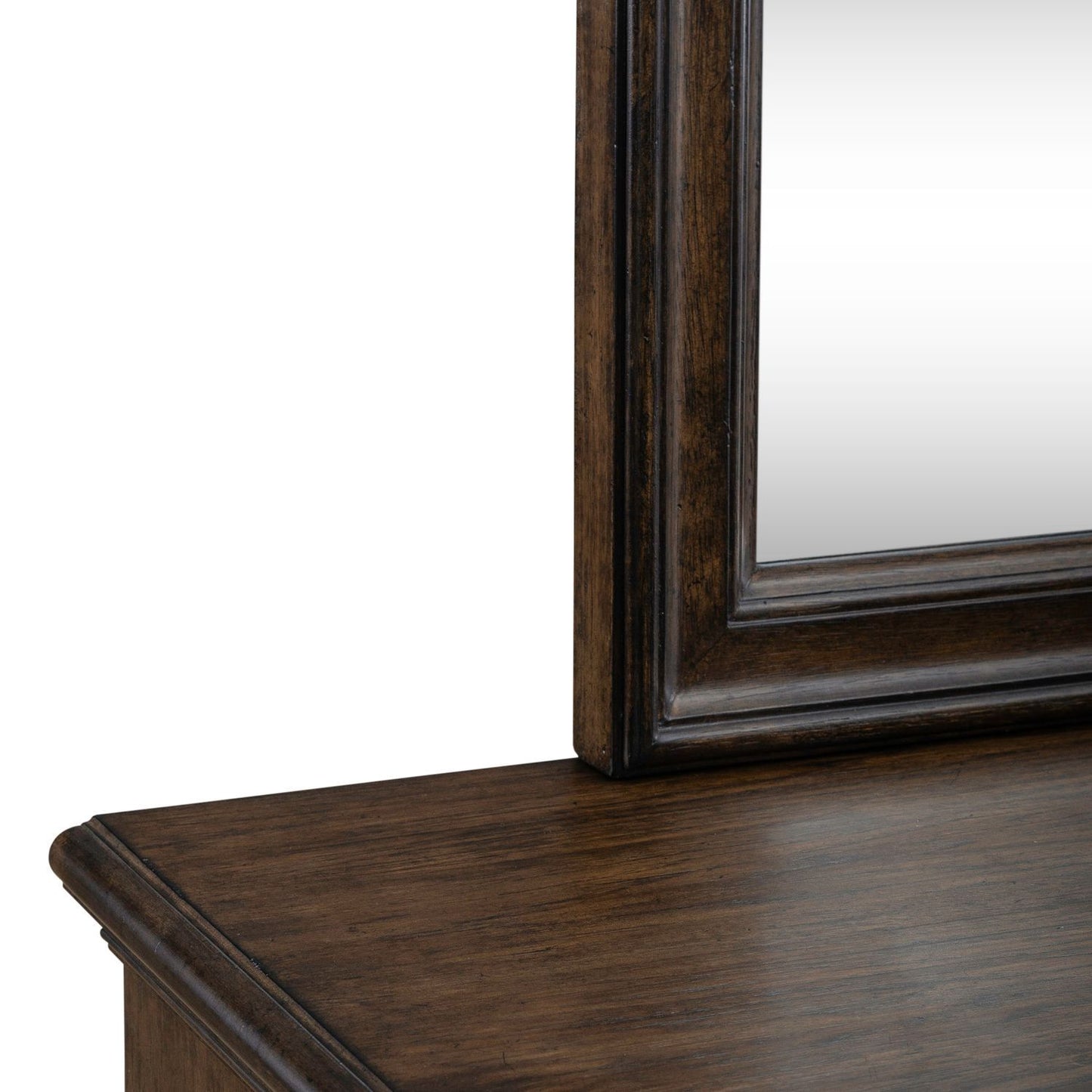 Provence Park - Dresser & Mirror - Brown - Hornell Furniture Outlet