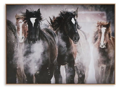 Chaseburn - Brown / Black / White - Wall Art - Hornell Furniture Outlet