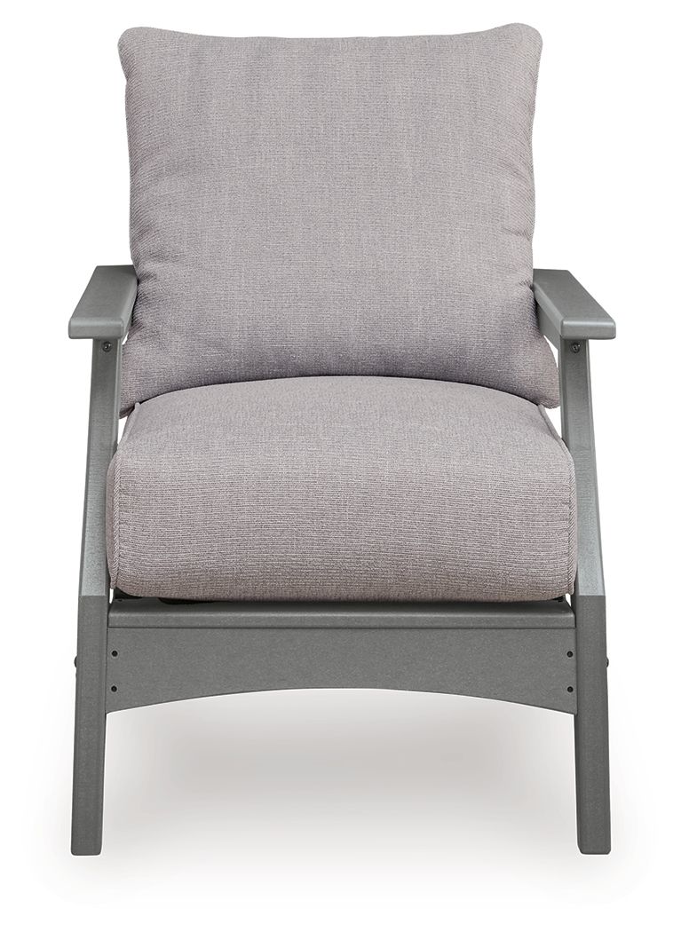 Cove Beach - Lounge Chair With Cushion (Set of 2) - Gray - Hornell Furniture Outlet