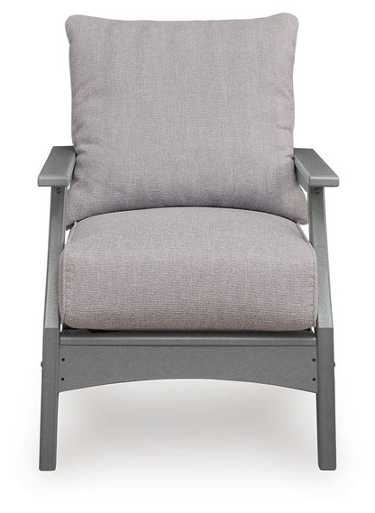 Cove Beach - Lounge Chair With Cushion (Set of 2) - Gray - Hornell Furniture Outlet