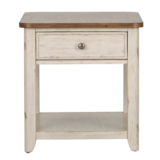Farmhouse Reimagined - 3 Piece Table Set - White - Hornell Furniture Outlet
