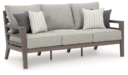 Hillside Barn - Gray / Brown - Sofa With Cushion - Hornell Furniture Outlet