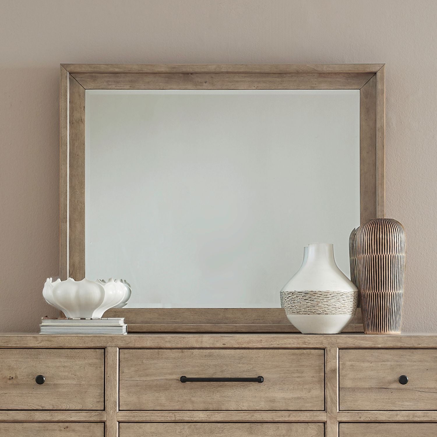 Proximity Place - Landscape Mirror - Brown - Hornell Furniture Outlet