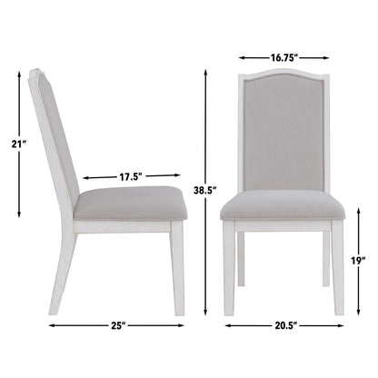 Warren - Side Chair (Set of 2) - White - Hornell Furniture Outlet