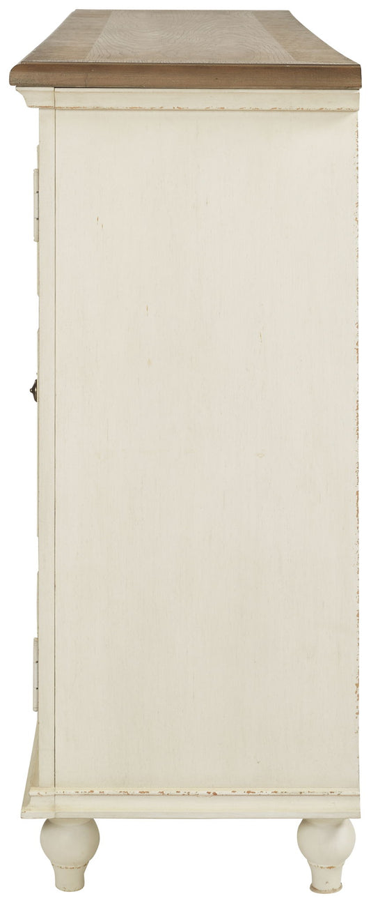 Roranville - Antique White - Accent Cabinet - Hornell Furniture Outlet