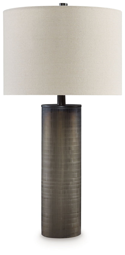 Dingerly - Brown - Glass Table Lamp - Hornell Furniture Outlet