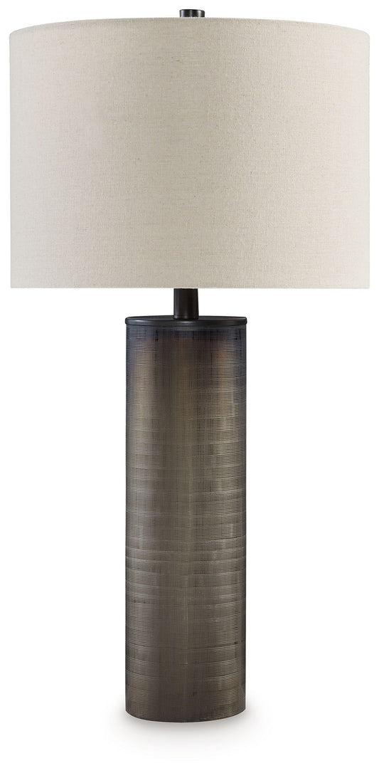 Dingerly - Brown - Glass Table Lamp - Hornell Furniture Outlet