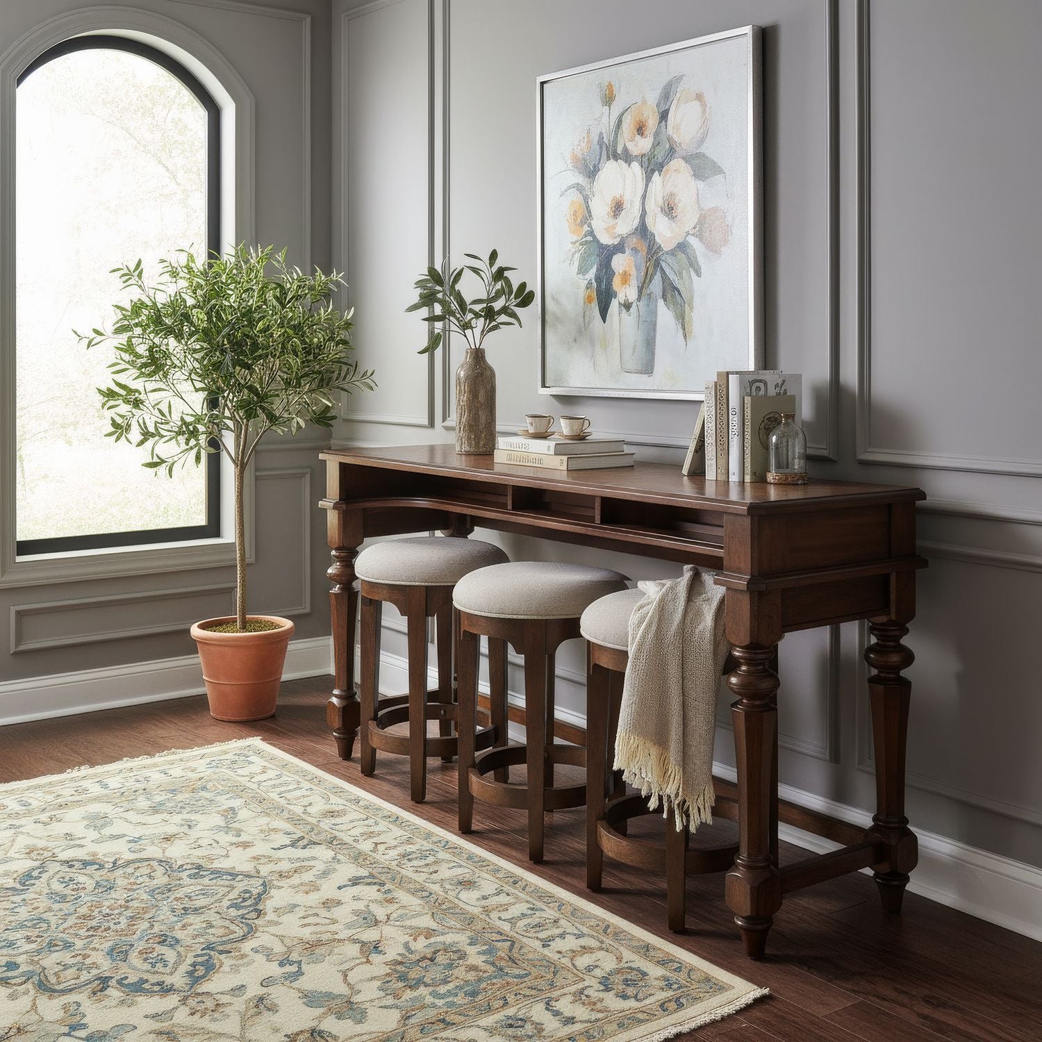 Arden Road - 4 Piece Set - Cherry - Hornell Furniture Outlet