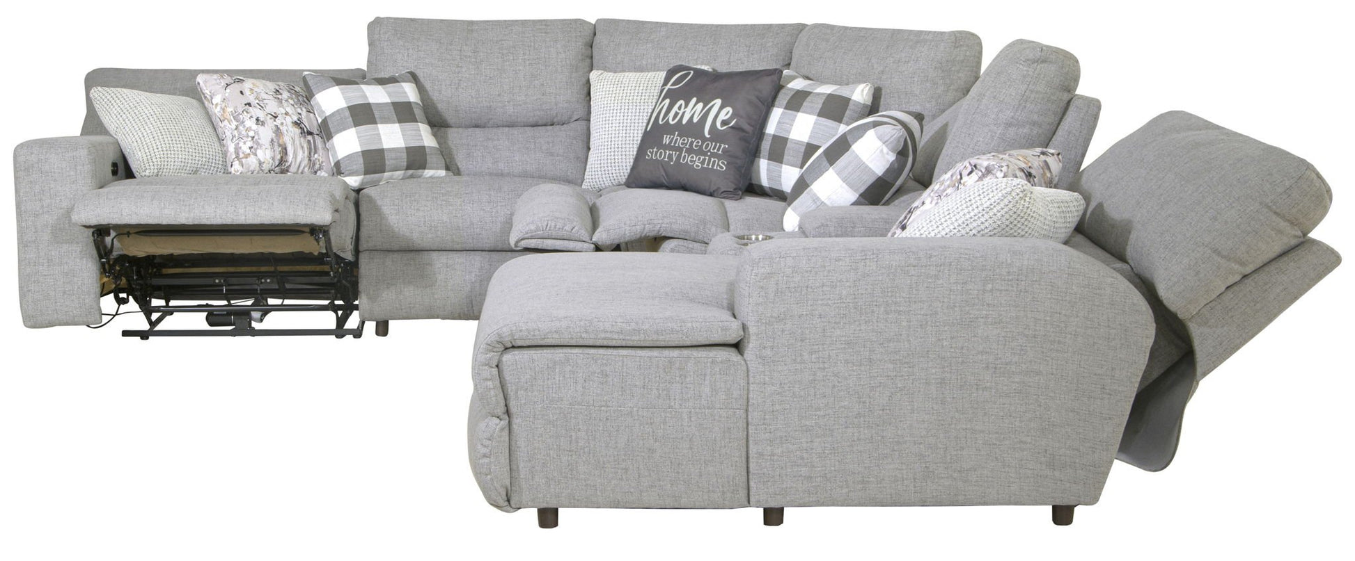 Rockport - Reclining Sectional - Hornell Furniture Outlet