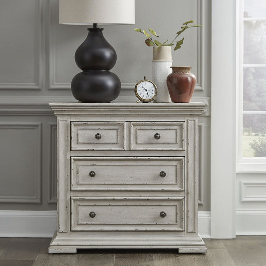 Big Valley - Bedside Chest With Charging Station - Hornell Furniture Outlet