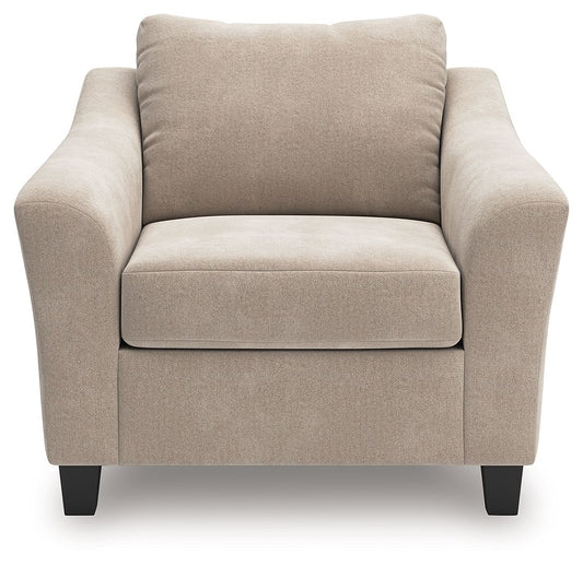 Willarae - Taupe - Chair And A Half - Hornell Furniture Outlet
