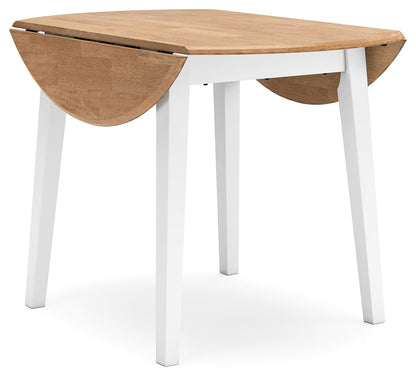 Gesthaven - Round Dining Room Drop Leaf Table Set - Hornell Furniture Outlet