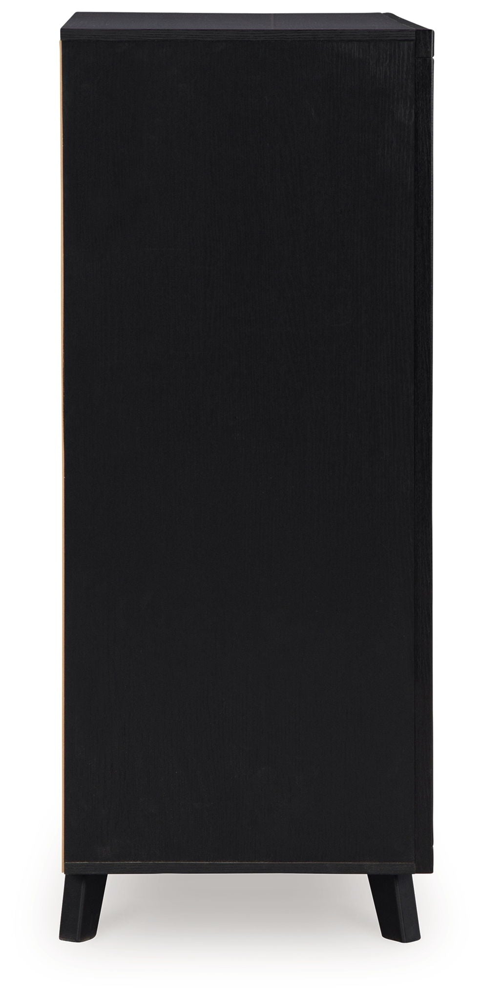 Danziar - Black - Five Drawer Wide Chest - Hornell Furniture Outlet